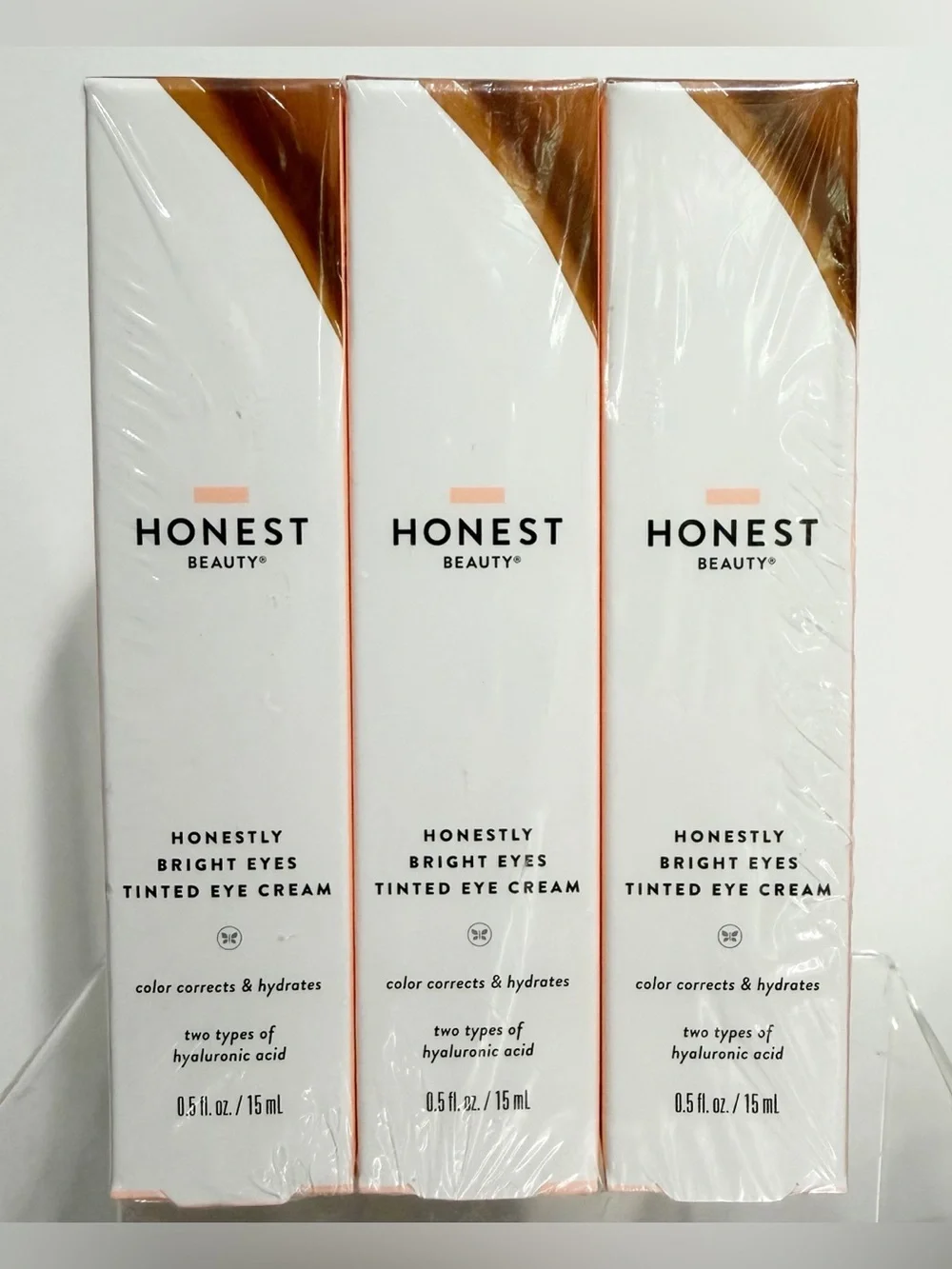 {Set of 3} HONEST Beauty Bright Eyes TINTED EYE CREAM, Terracotta - New in Box